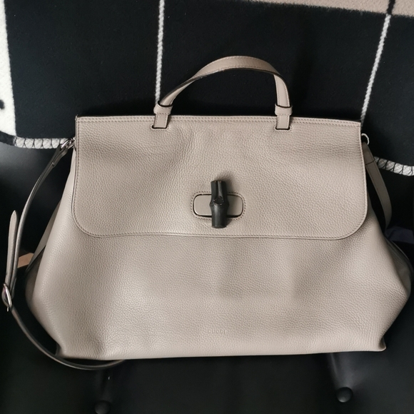 Gucci bamboo daily leather top handle bag - Picture 1 of 3
